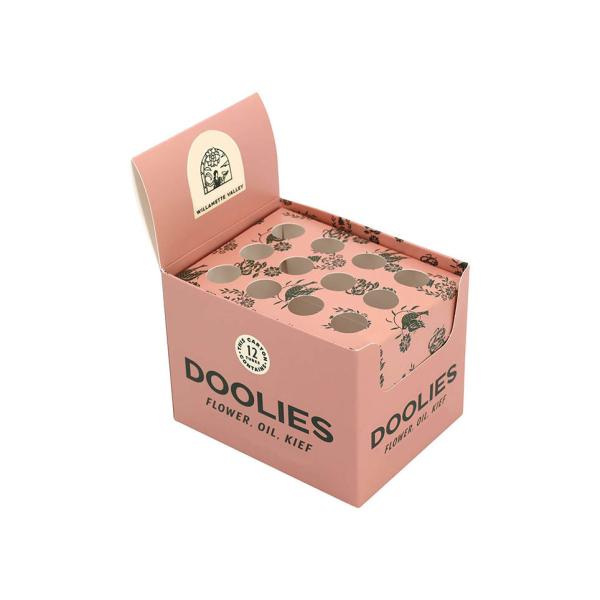 Custom Store Retail Countertop Tabletop Cardboard Display Box Stand Tray for Tubes