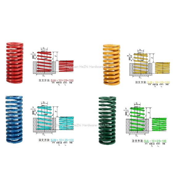 75x118 Green Color Metal Spiral Spring , Epoxy Paint Clutch Pedal Spring