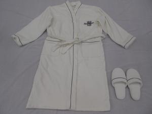 Buy cheap cotton velour terry fabric embroidered men dressing gowns with slipper product
