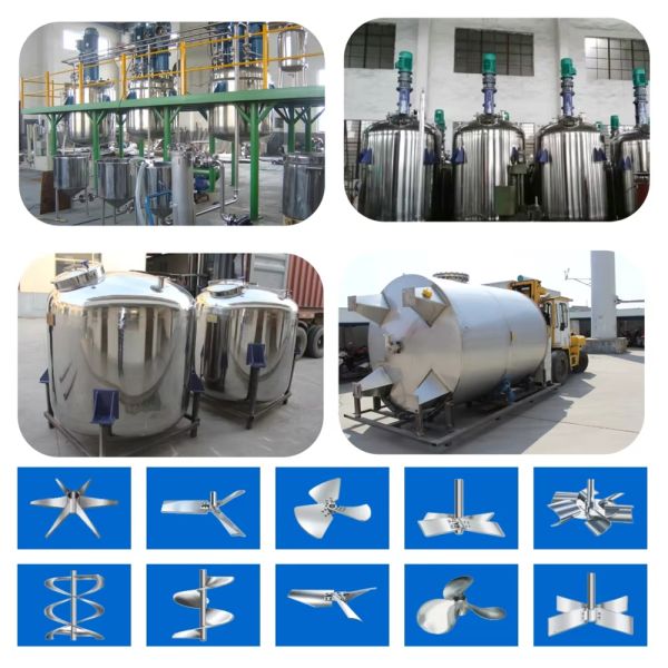 Custom Mixing Reactors 500L–100,000L Stainless Steel Chemical Reaction Vessels Suitable for mixing and dissolving solid-liquid materials in coatings