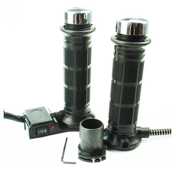 12V Black Hot Heated Grips High Performance Motorcycle Parts 22mm Grips