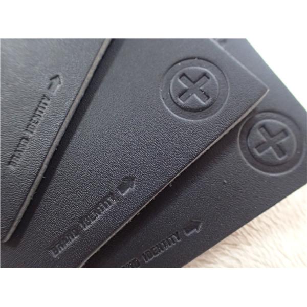 High Frequency Logo On PU Leather Patches For Jeans Fashionable OEKO