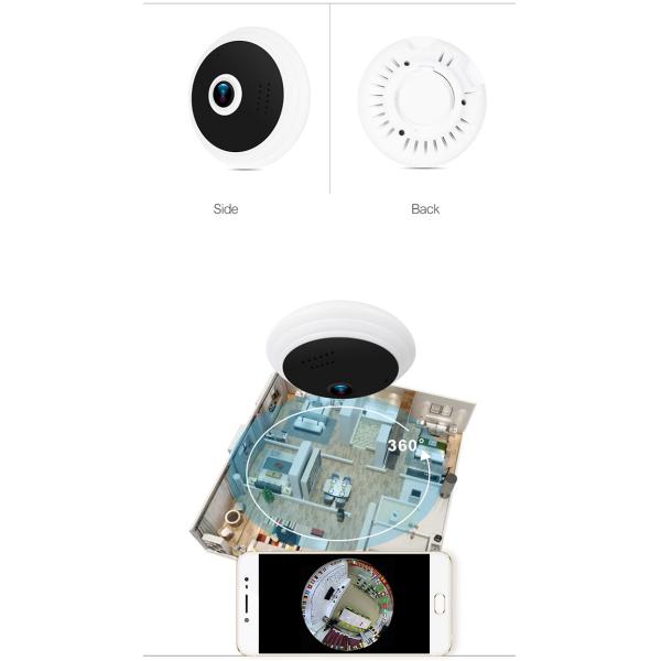 Hidden Fisheye 360 Panoramic Vr Camera Wireless CE FC ROHS Certification