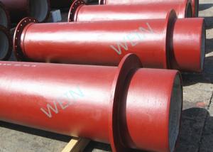 China Flange Joint Ductile Iron Pipe  External Fusion Bounded Epoxy Coatings on sale