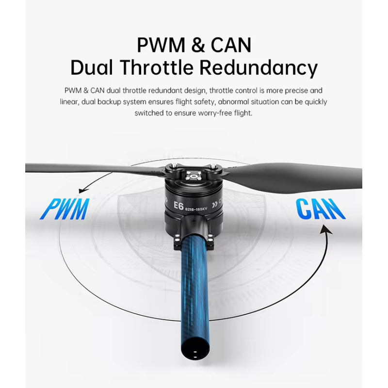High-Performance SIYI E6 6218 155kV Motor & ESC Set with Foldable Propeller