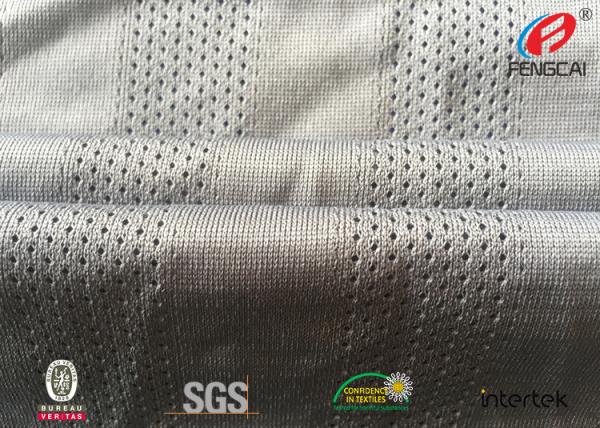 Quality Fast Dry Fit  Athletic Mesh Knit Fabric , Mesh Football Jersey Fabric By The Yard for sale