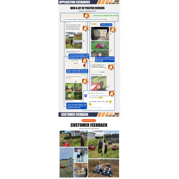 GPS DIY Industrial 4-Stroke Cordless Self Propelled Smart Crawler Lawn Mower Farm All Terrain Remote Control Compact Slope Weed