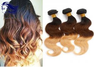 Buy cheap Long Hair Ombre Color Hair 100 Virgin Human Hair Extensions For Black Women product