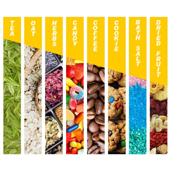 MOPP 3 Side Seal Food Grade Plastic Heat Sealable Foil Bags Nontoxic