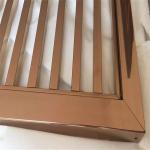 SS mirror polish bronze color panel sheet for hotel building metal screen