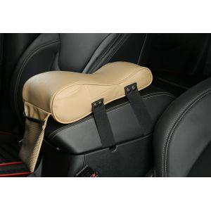 PU Leather Organizer Memory foam Car Armrest Cushion