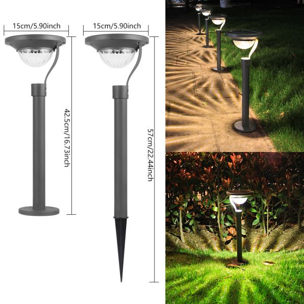 LED Solar Garden Light With Easy Installation Weather Resistant for Flower Borders