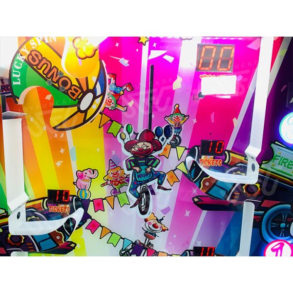All-Round Clown Arcade Machine Circus-Themed Skill Based Ball Game Interactive Ball Catching Ticket Redemption Game