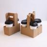 Buy cheap 4 Cups Disposable Compostable Durable Drink Carrier for Hot or Cold Drinks To Go from wholesalers