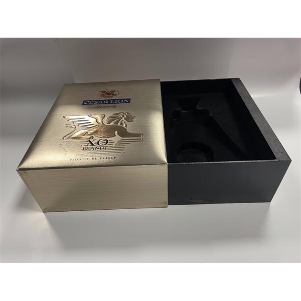 High Class Red Wine Box Paper Premium Wine Gift Box With Embossed Printing