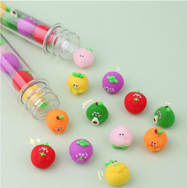 Sea Animal Fruit Cute Cartoon Pencil Erasers For Kids Classroom Prizes Party Staionery