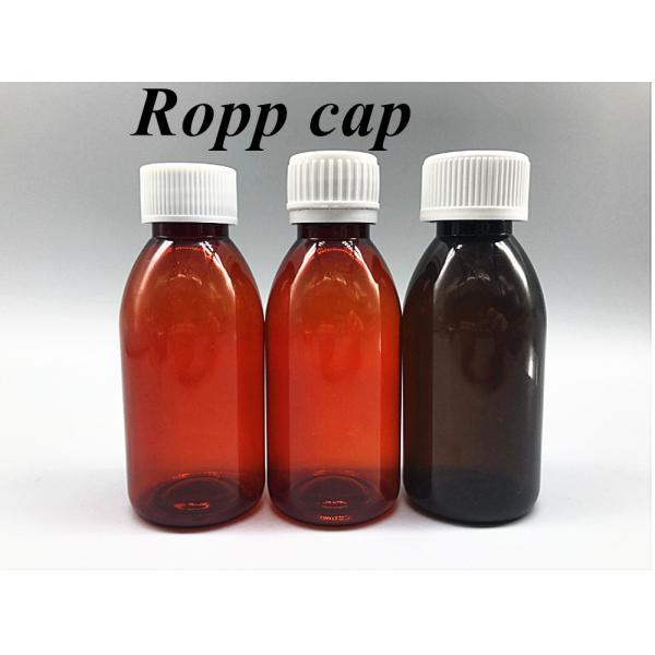 3oz 4oz Amber Syrup Glass Bottle with 28mm Neck Plastic Pharmaceutical Cough Syrup Bottle for Oral Liquid