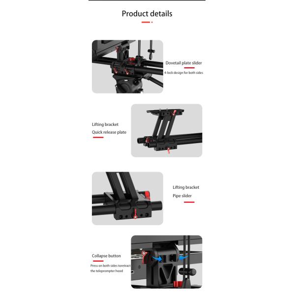 One Large Monitor Teleprompter with High Resolution and Supported Language TYST Video