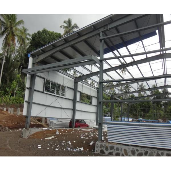 Galvanized Light Construction Steel Structure Prefabricated With Convenient Transportation