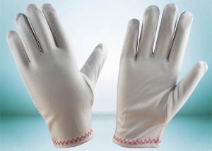 China Red Stitches Line Lint Free Gloves Large Size With Common Binding ZS15-008 on sale