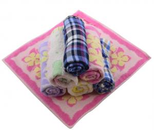 China 25x25cm cotton vilet pile twistless towel square towels on sale