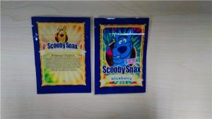 China 4g 6g 10g Scooby Snax Spice Small Zipper Spice Herbal Incense Bag OEM ODM on sale