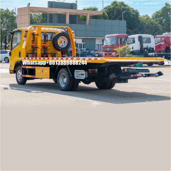 I Suzu KV 100 4x2 5-6 Tons Flatbed Wrecker Broken Down Truck Tilt Tray Towing
