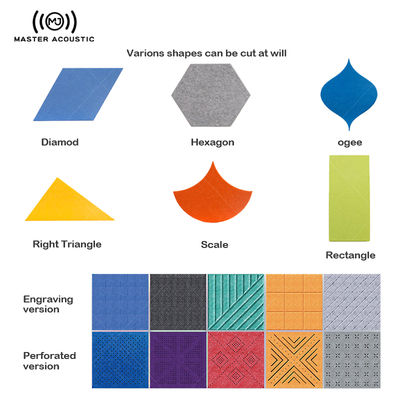 Decorative PET Ceiling Sound-Absorbing Panels