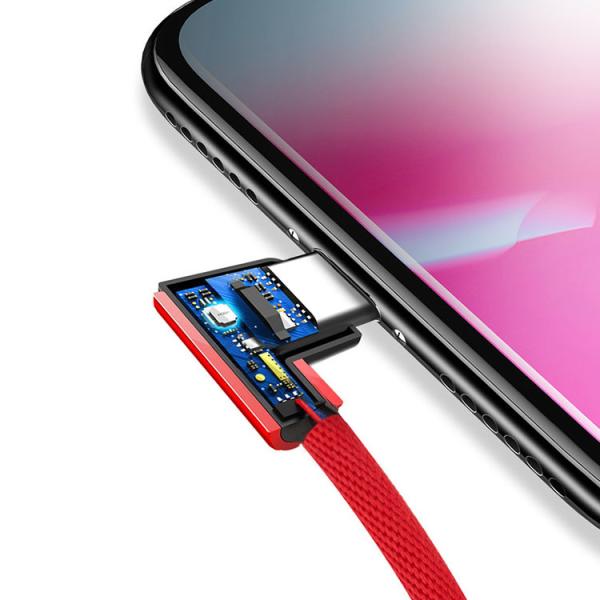 1m USB 2.0 Type C Cable Curve Port 90 Degree USB C Cable