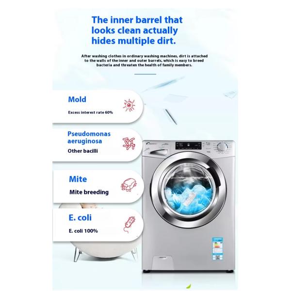 Enhanced Cleaning 15g Effervescent Tablets For Household Washing Machine Cleaning Tablets
