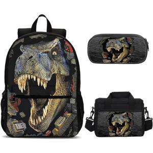 Buy cheap 3 in 1 Dinosaur with Pencil Box Trendy for Kids Boys Fans Gifts Schoolbag Backpack product