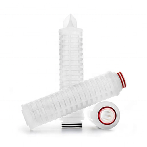 20 Inch Pleated Membrane Filter Cartridge for Custom 0.05 0.2 0.45 0.5 Micron Water Filter