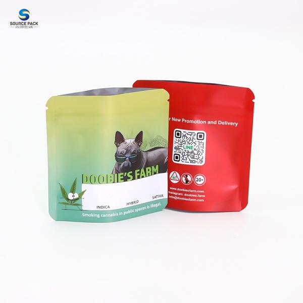 Custom Printing Resealable Mylar Bag Smell Proof Stand Up Pouch Zipper