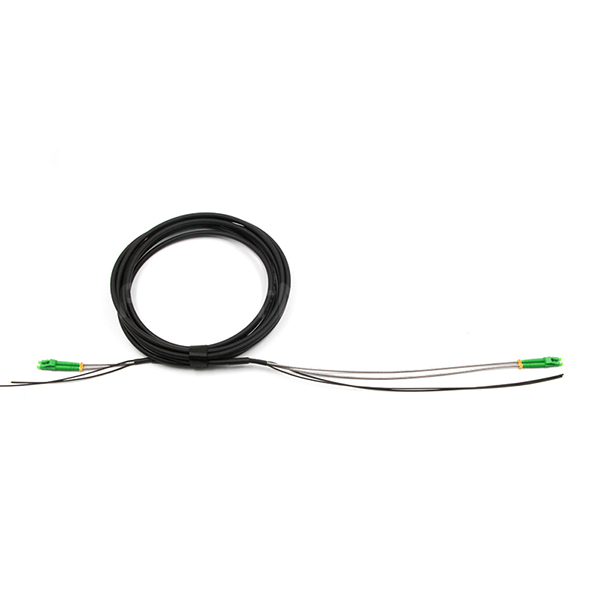 FTTA CPRI Outdoor Fiber Patch Cord LC APC-LC APC 2 Cores OS2 LSZH Black Jacket