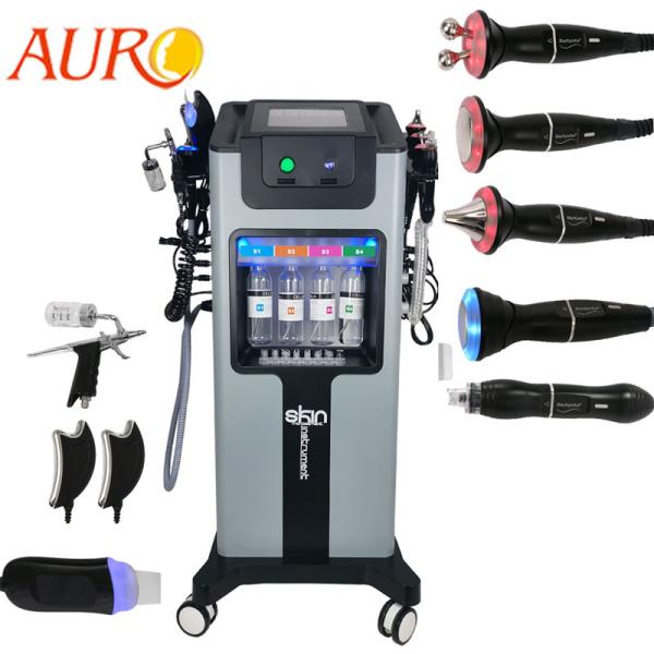 8 In 1 Skin Scrubber H2O2 Bubble Machine Hydrafacial Aqua Peel Hydra Dermabrasion Oxygen Spray Removes Wrinkles