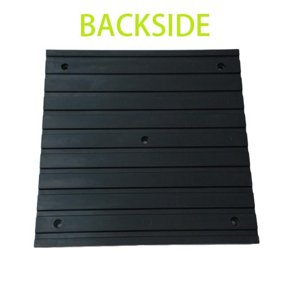 Racecourse Black Rubber Flooring Mats Use For Channel Rubber Mats 6mm Thick Steel Plate Embedded