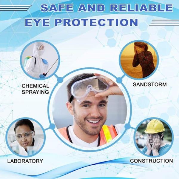 Wide Vision Eye Protection Goggles High Definition Prescription Safety Goggles Medical