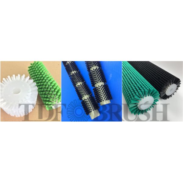 Industrial Grade Customizable Nylon Roller Brush for Deburring and Surface Finishing