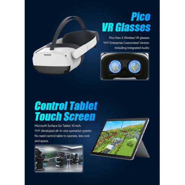 Single Player Virtual Reality 360 Rotating Dynamic Motion Chair With Roller Coaster Games