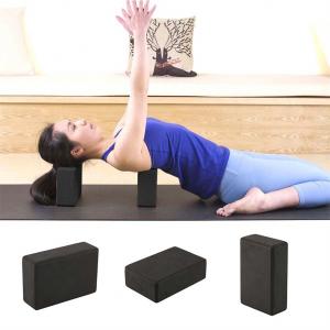 China Black Yoga Exercise Blocks Indoor Foam Yoga Brick Stretching Aid Gym Pilates on sale