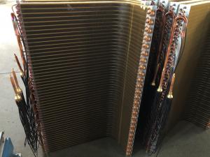 China Refrigerator Finned Tube Heat Exchanger Copper Tube Condenser OEM on sale