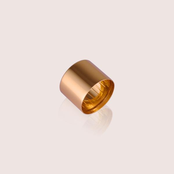 Gold And Silver Color Aluminum Cosmetic Parts Perfume Sprayer Collar