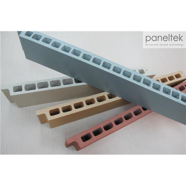 Natural Surface Clay Tile Facade / Ceramic Facade Cladding For Curtain Wall
