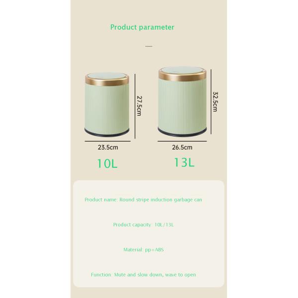 Trash Can Automatic Waterproof Smart Waste Bins Smart Sensor Trash Bin Small Plastic Trash Can