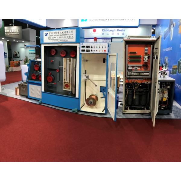AC 3 Phase Copper Wire Drawing Machine , Durable High Speed Wire Drawing Machine