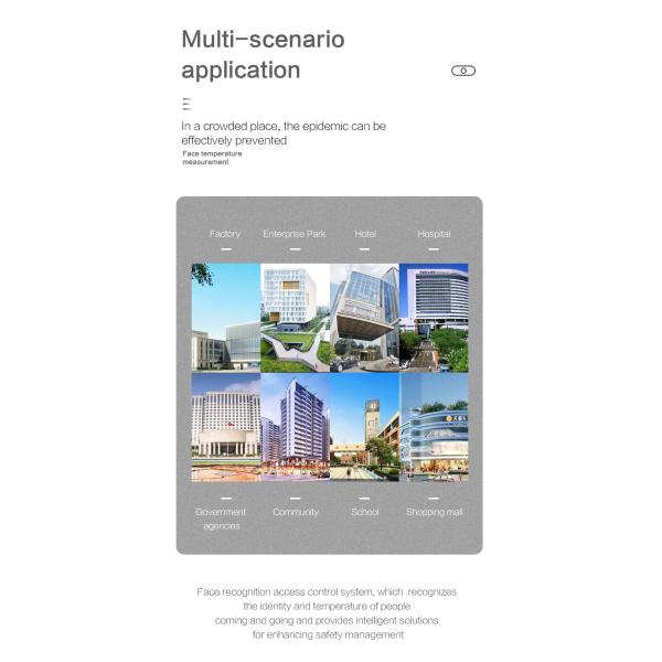 Face Recognition Access Control 18W Infrared Thermal Scanner