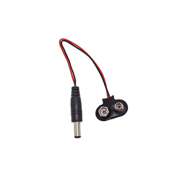 T Type 9V Battery Power Connector With DC 2.1mm Plug