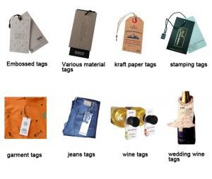 China Custom cheap Clothing Tags / Hang Tag / Garment Hangtag supplier on sale