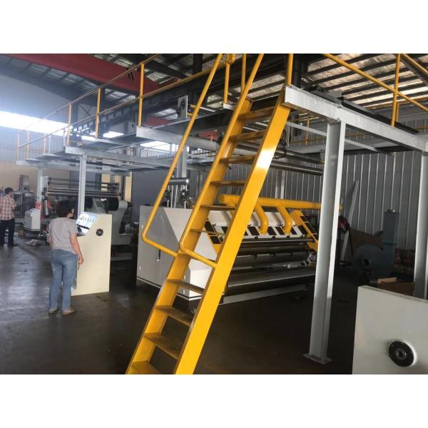 3 PLY Corrugated Cardboard Making Machine Width 1600mm 120m/Min For Paper Box Making