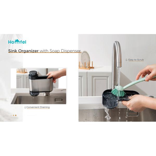 Efficiently Store Your Kitchen Essentials With OEM ODM Sink Caddy Shelf Drying Rack